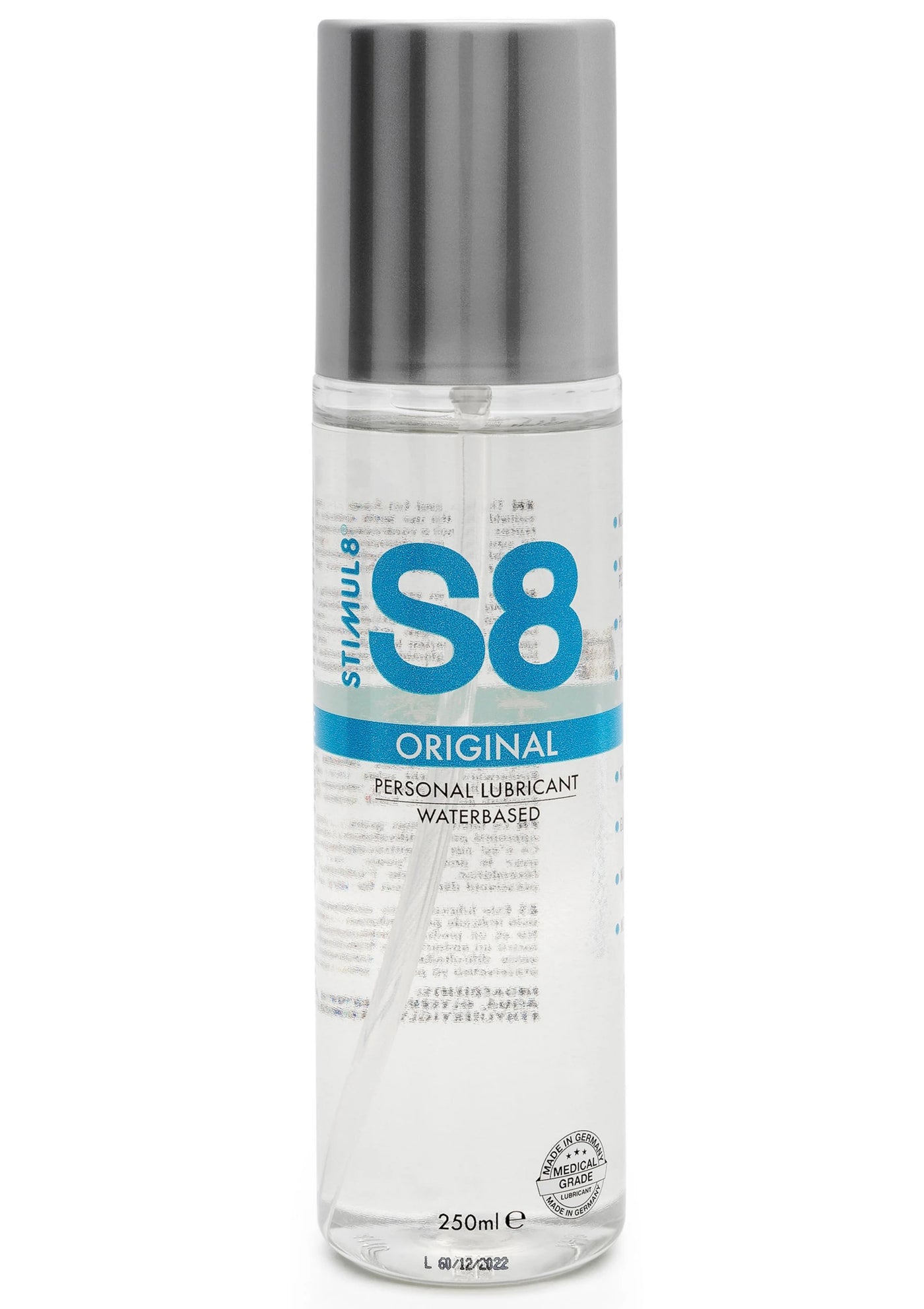 S8 Waterbased Lube 250ml Doğal Kayganlaştırıcı