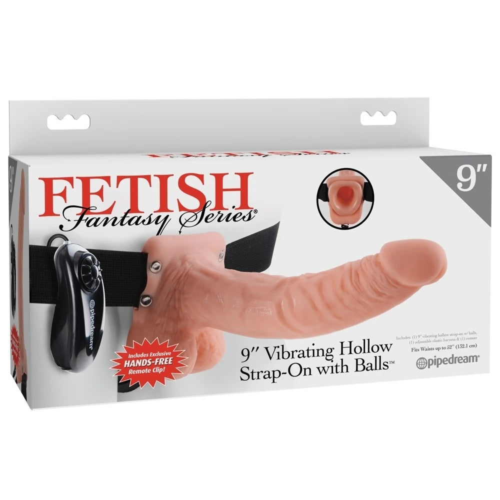 Fetish Fantasy Series Hollow Strap-On 23 Cm Titreşimli İçi Boş Kemerli Penis