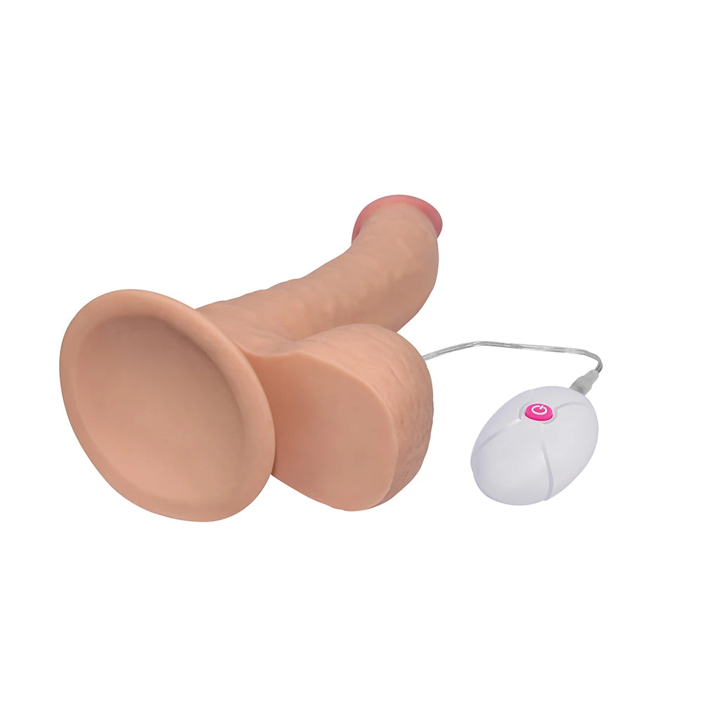 Lovetoy The Ultra Soft Dude Dildo 20 cm Titreşimli Realistik Penis LV1094