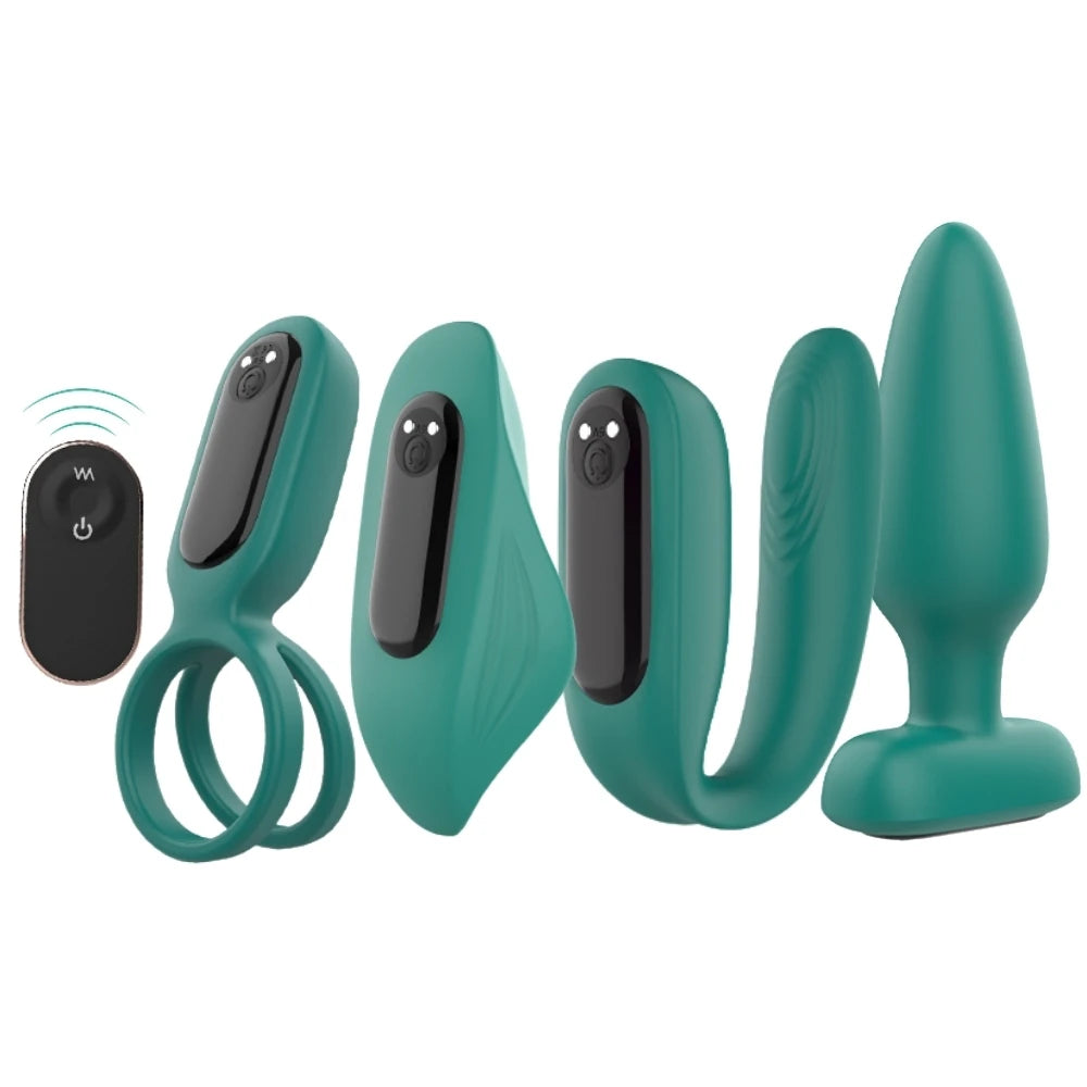 Erox Love Kit Çiftlere Özel Kumandalı Vibratör Seti
