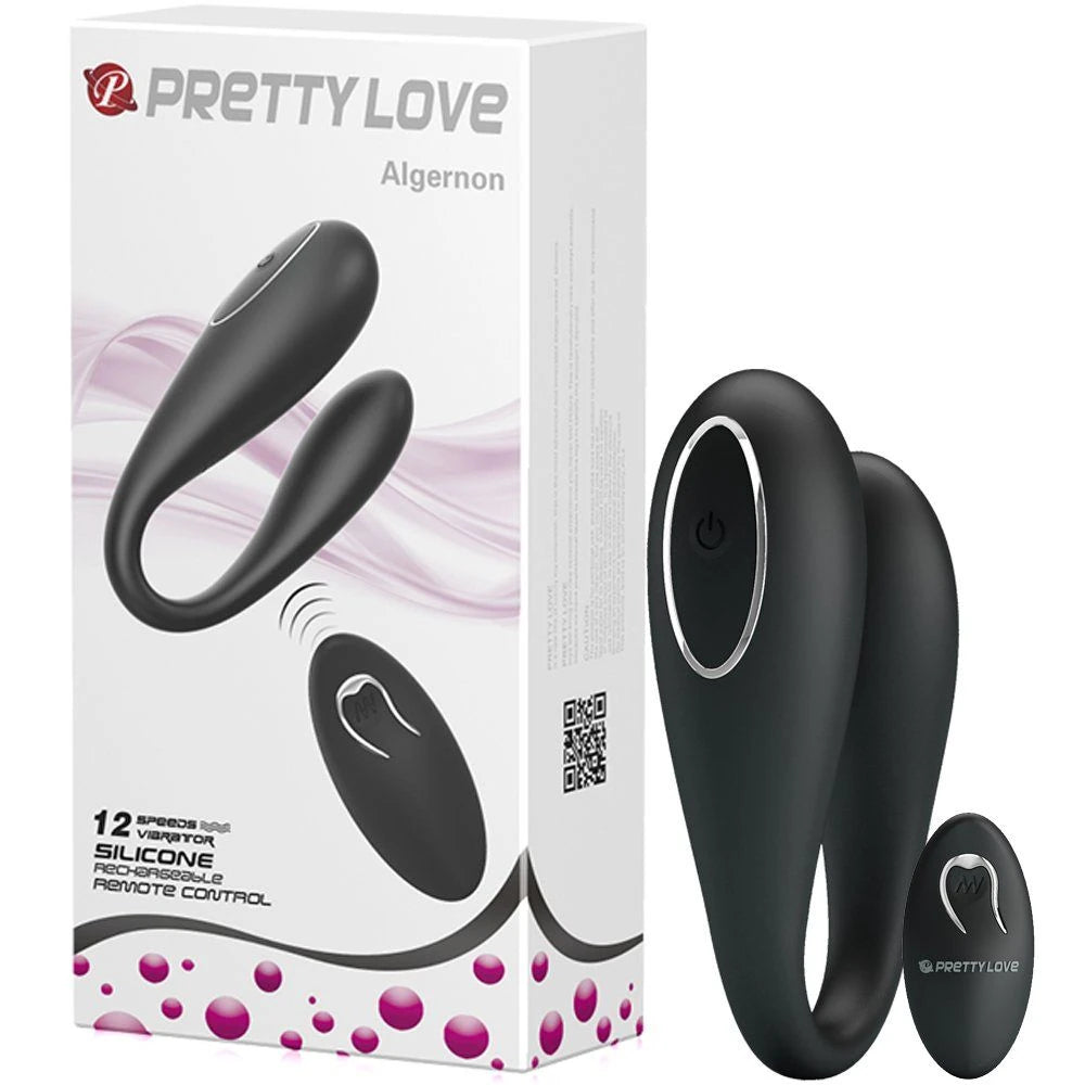Pretty Love Algernon 12 Modlu Partner Vibratör-Black