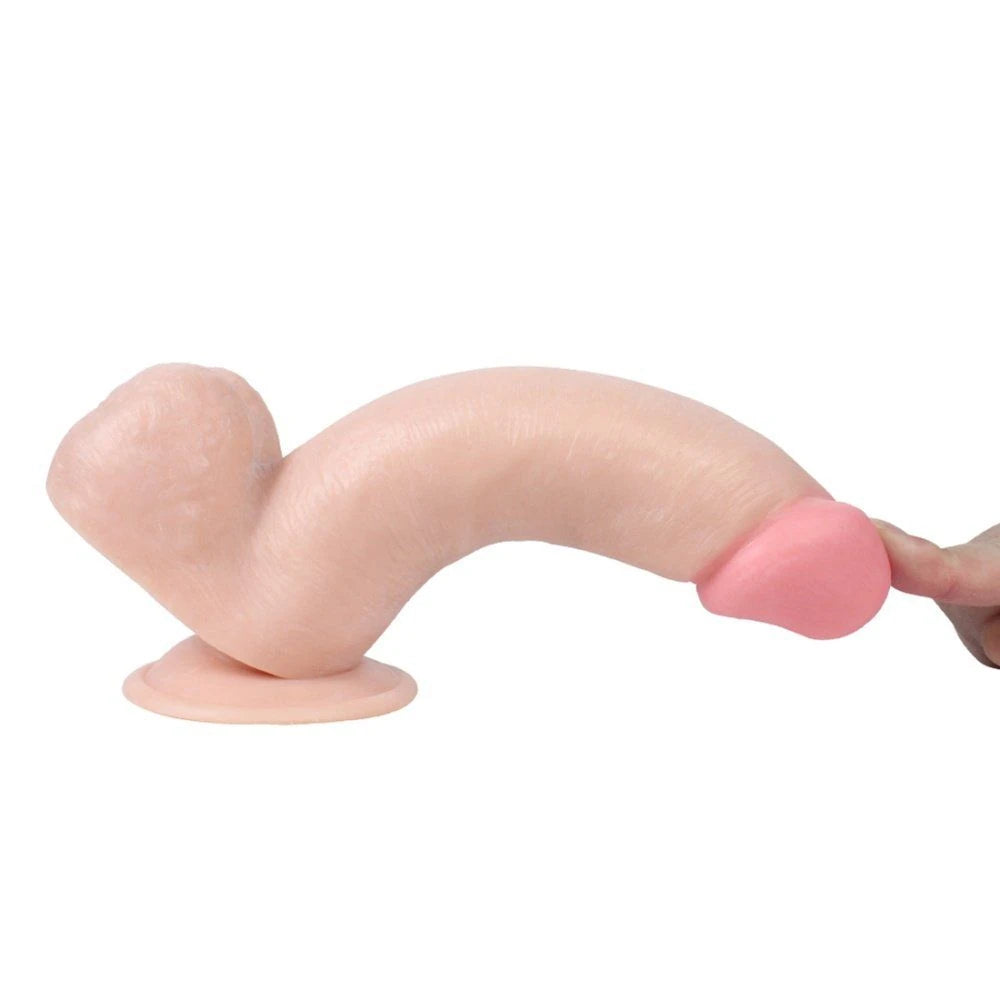 Dildo Series Pürüzsüz ve Damarsız Realistik Penis 20 cm