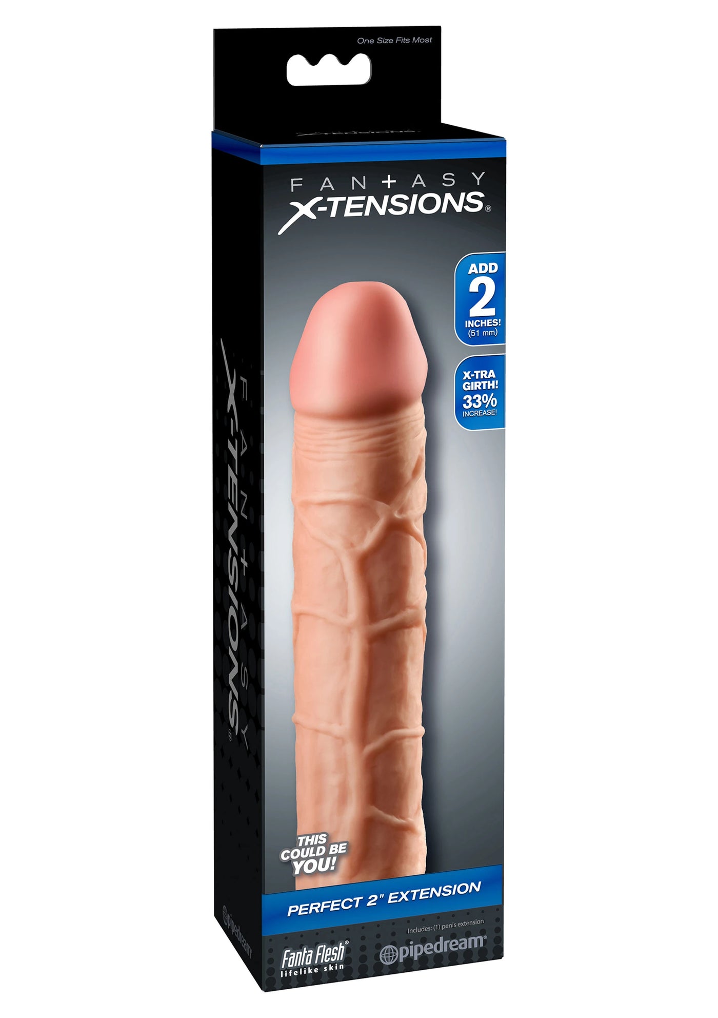 Pipedream Fantasy X-Tensions Perfect 2'' Amerikan Penis Kılıfı