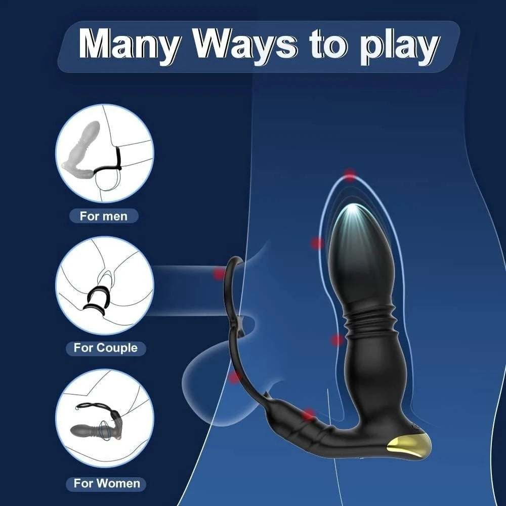 Erox Anal Fantasy Delay Ring İleri Geri Hareketli Prostat Vibratör