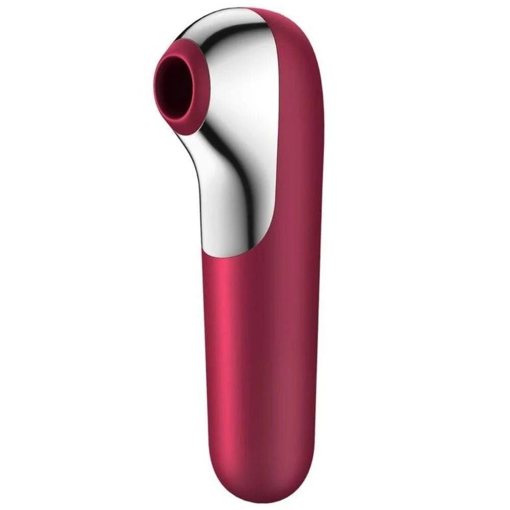 Satisfyer Dual Love Telefon Kontrollü Emiş Güçlü Vibratör-Red