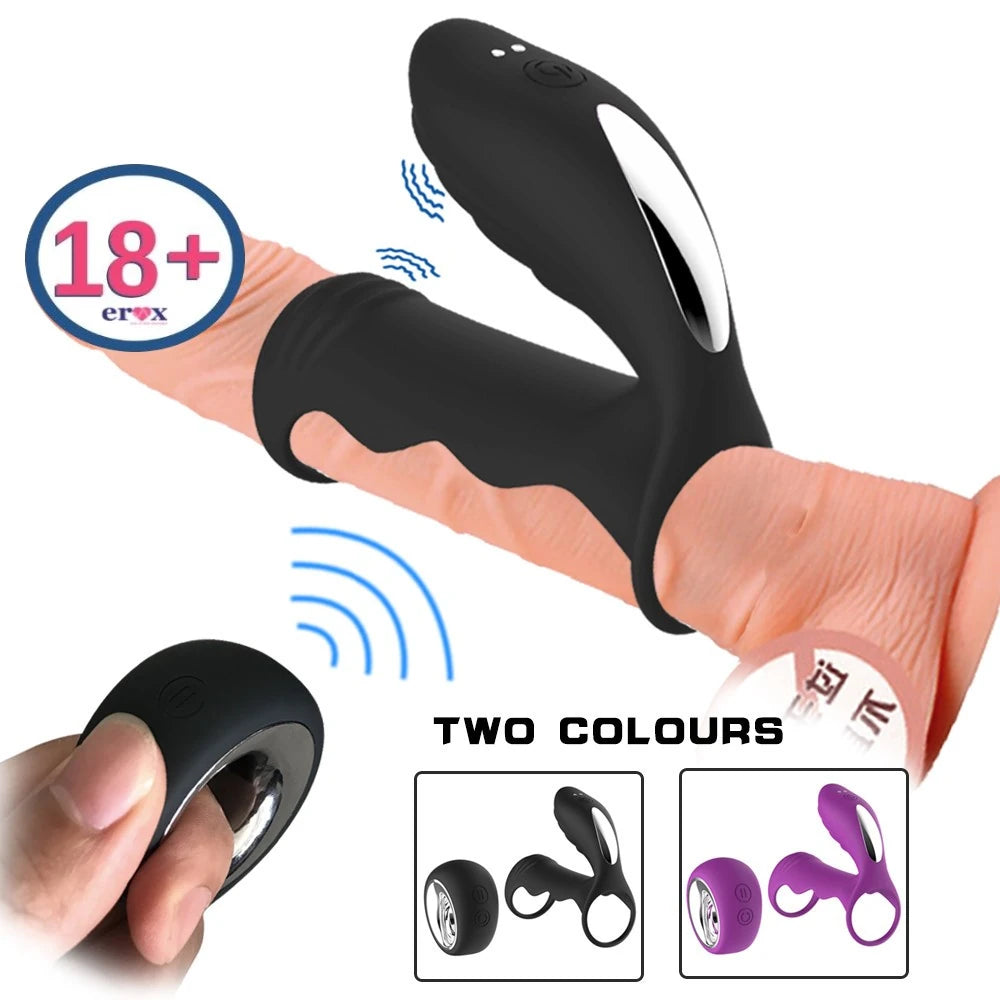 Erox Cockring Clitoral Stimulation Uzaktan Kumandalı Penis Kafesi