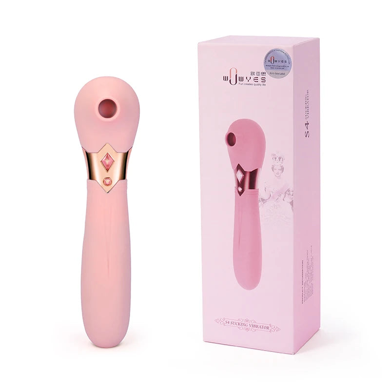 Wowyes S4 Sucking Massager Klitoris Emiş Güçlü Vibratör-Pink