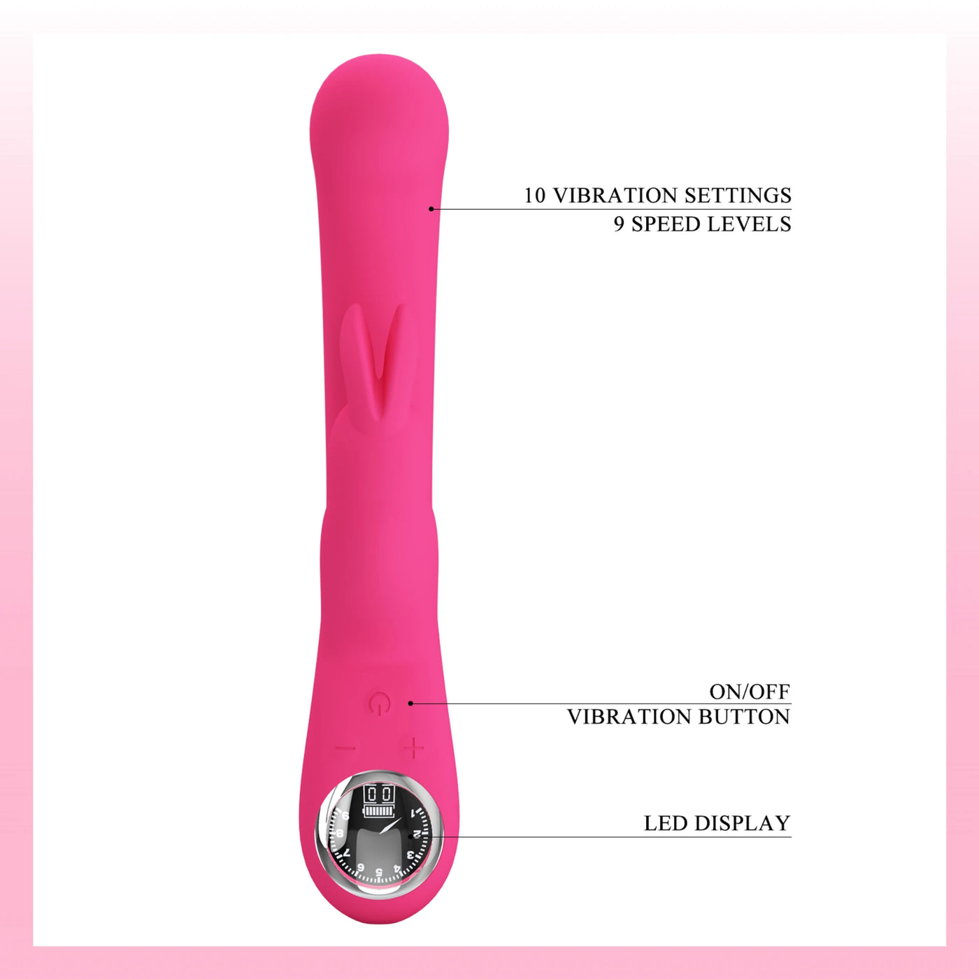 Pretty Love Ramar 10 Mod Rabbit Vibratör BW-500004LED-1
