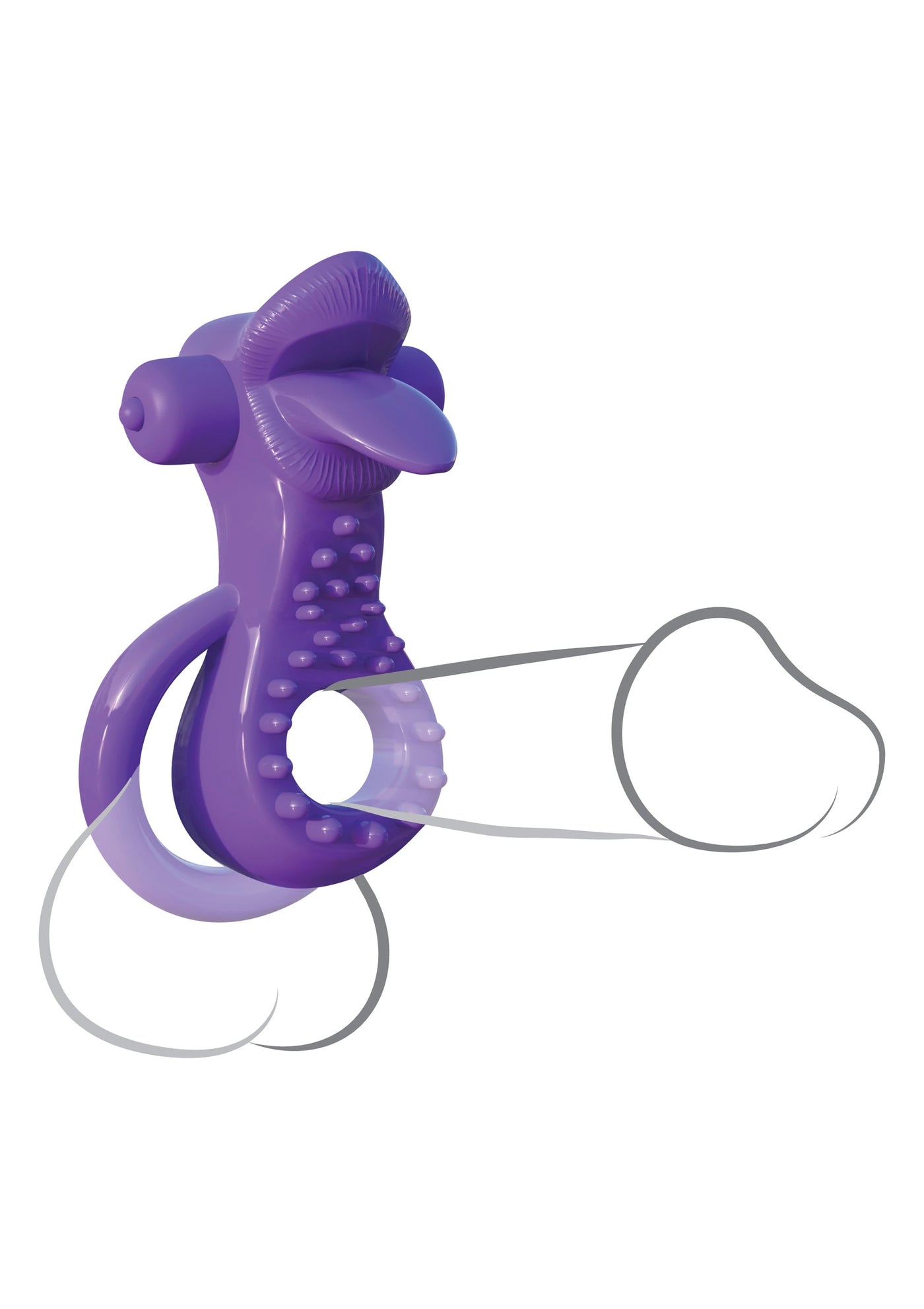 Fantasy C-Ringz Lovely Licks Ring Titreşimli Penis Halkası