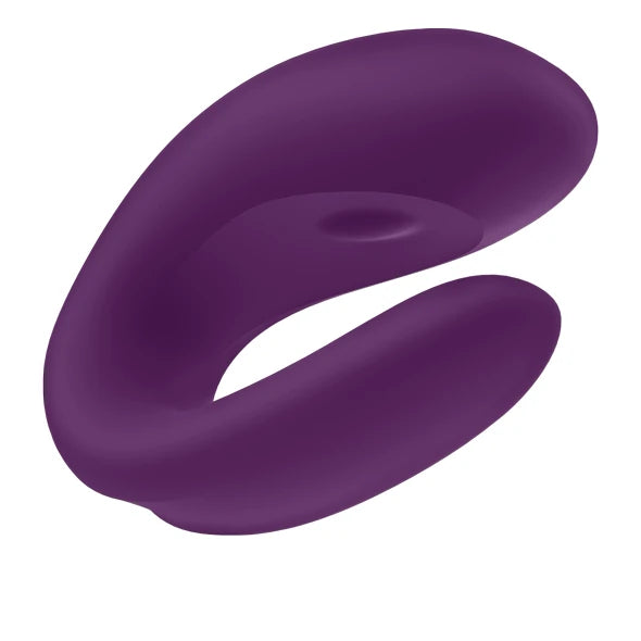 Satisfyer Double Joy Telefon Uyumlu Çiftler İçin Vibratör-Purple