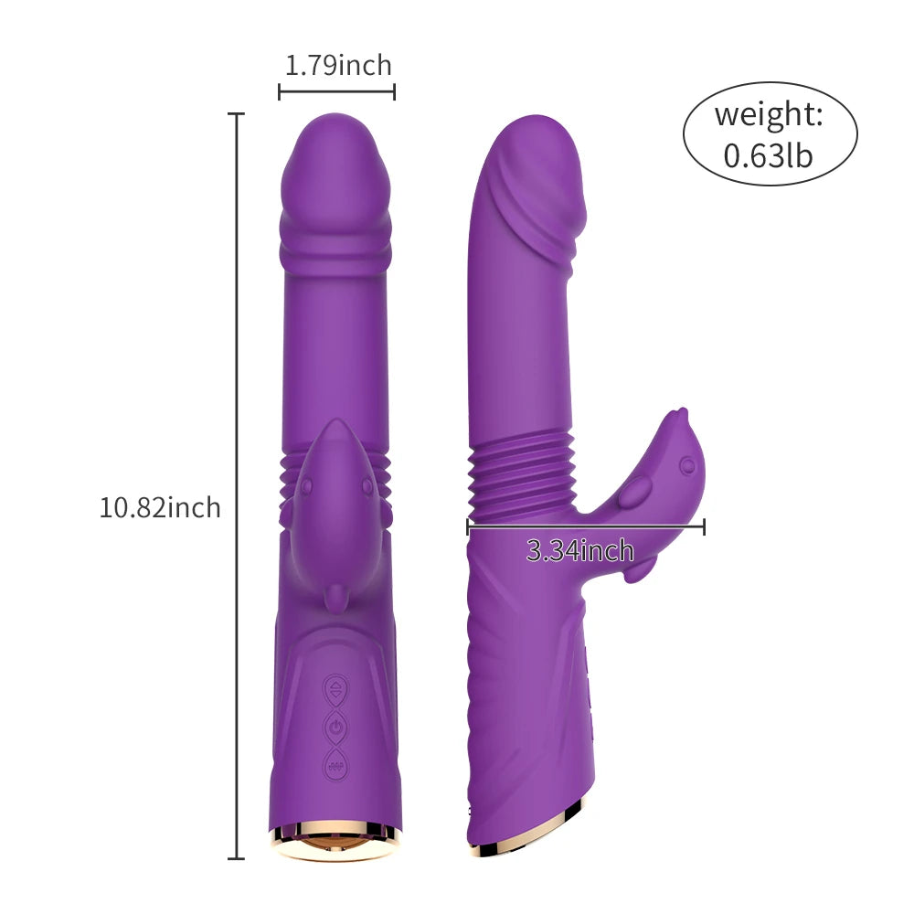 Ricky İleri Geri ve Klitoral Rabbit Vibratör