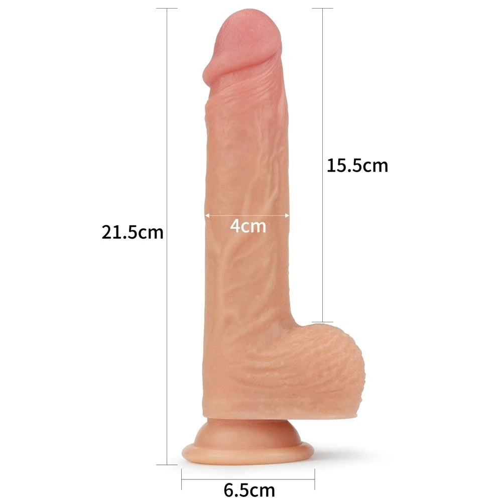 Lovetoy Nature Cock Liam 21.5 Cm Kemerli Dönebilen Realistik Penis