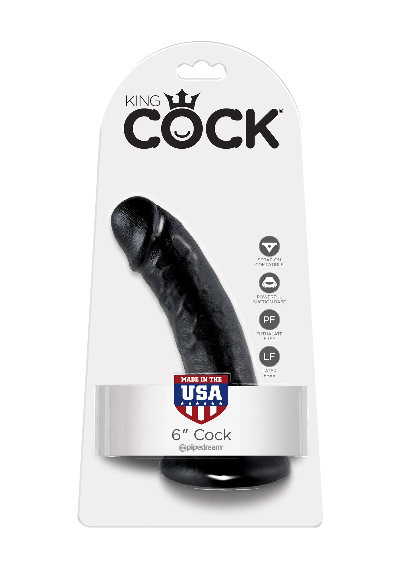 Pipedream King Cock Testissiz Zenci Realistik Dildo 15.2 cm
