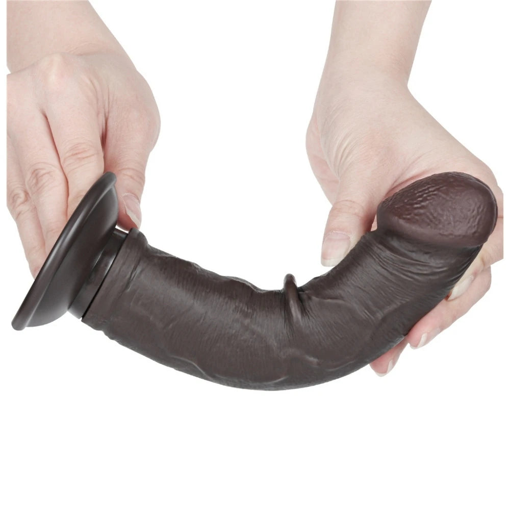 Lovetoy Sliding Skin Dildo Hareketli Deri Özellikli 20 Cm Realistik Zenci Penis