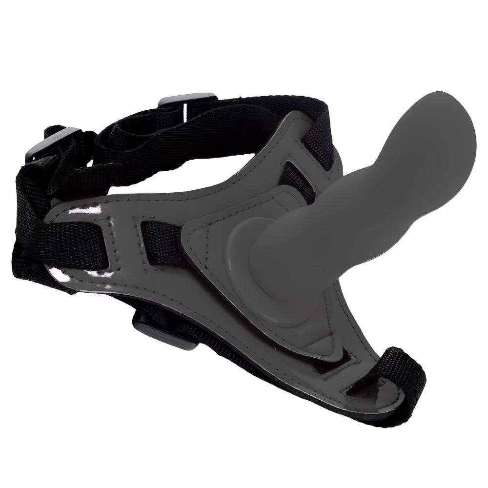 Erox Strapon Curve İçi Dolu Kemerli Penis-Black
