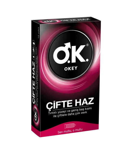 Okey Çifte Haz 10'lu Prezervatif Kondom