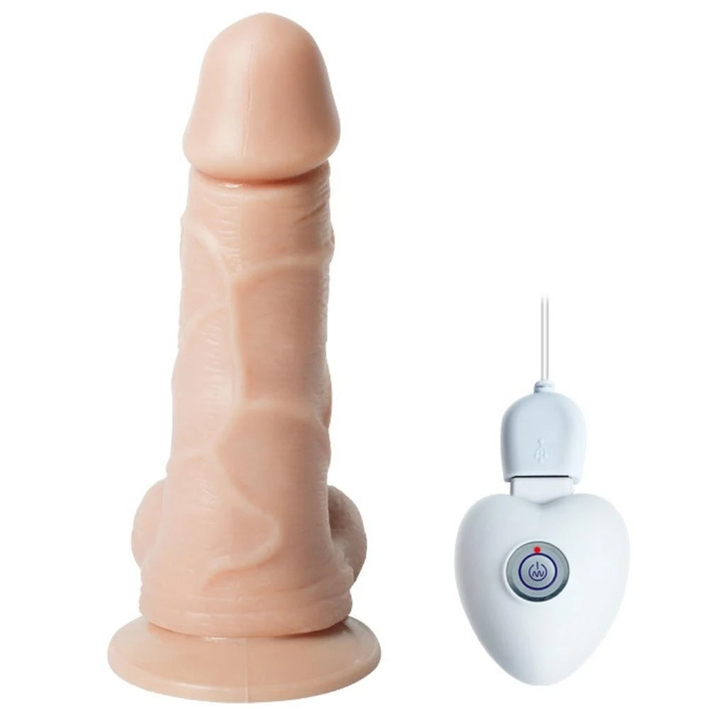 Shequ Swaying 14 Cm Hareketli Dönebilen Titreşimli Penis