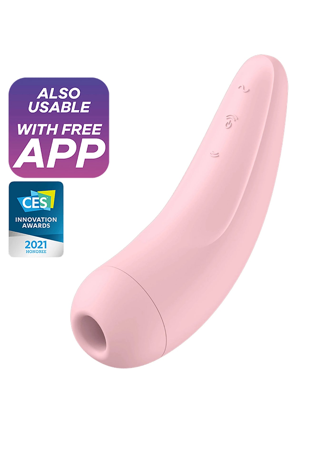 Satisfyer Curvy 2+ Telefon Kontrollü Emiş Güçlü Vibratör-Rose