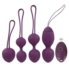 Sweet Smile 4 Piece Kegel Exercise Set Uzaktan Kumandalı Kegel Vibratör
