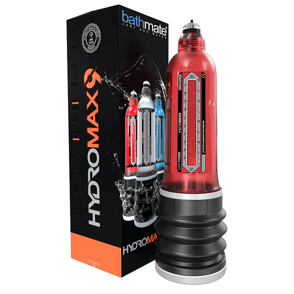 Bathmate HydroMax 9 Penis Pump Sulu Penis Pompası-Red
