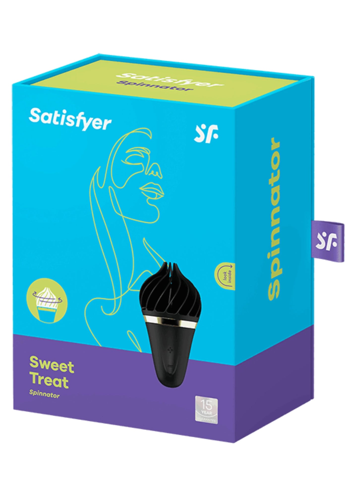 Satisfyer Sweet Treat Spinnator Şarjlı Vibratör-Black