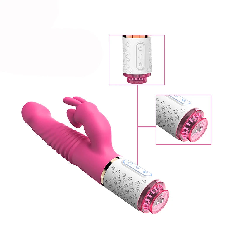 Dibe Sex Massager Emiş Güçlü ve İleri Geri Hareketli Rabbit Vibratör