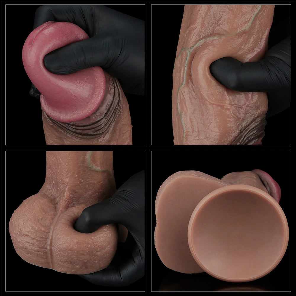 Lovetoy Dual Layered Silicone Cock 28 Cm Büyük Realistik Penis LV411062