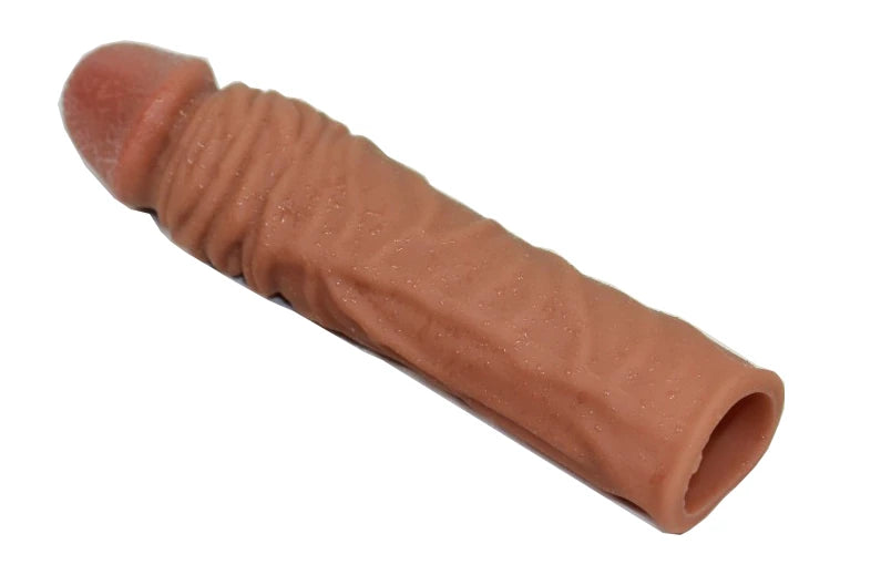 Erox Yumuşak Et Dokulu 19 Cm Melez Penis Kılıfı