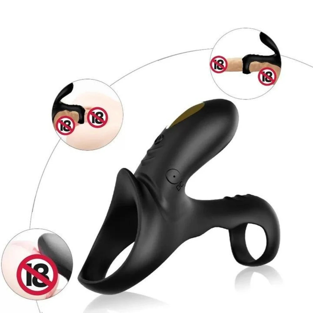 Erox Ranger Pro Klitoris ve G Noktası Uyarıcı Penis Halkası