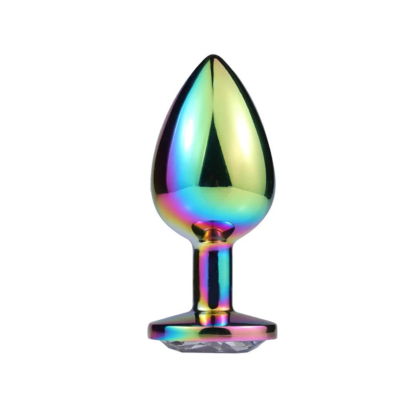 Erox Rainbow Hot Cooling Pink Small Anal Metal Plug
