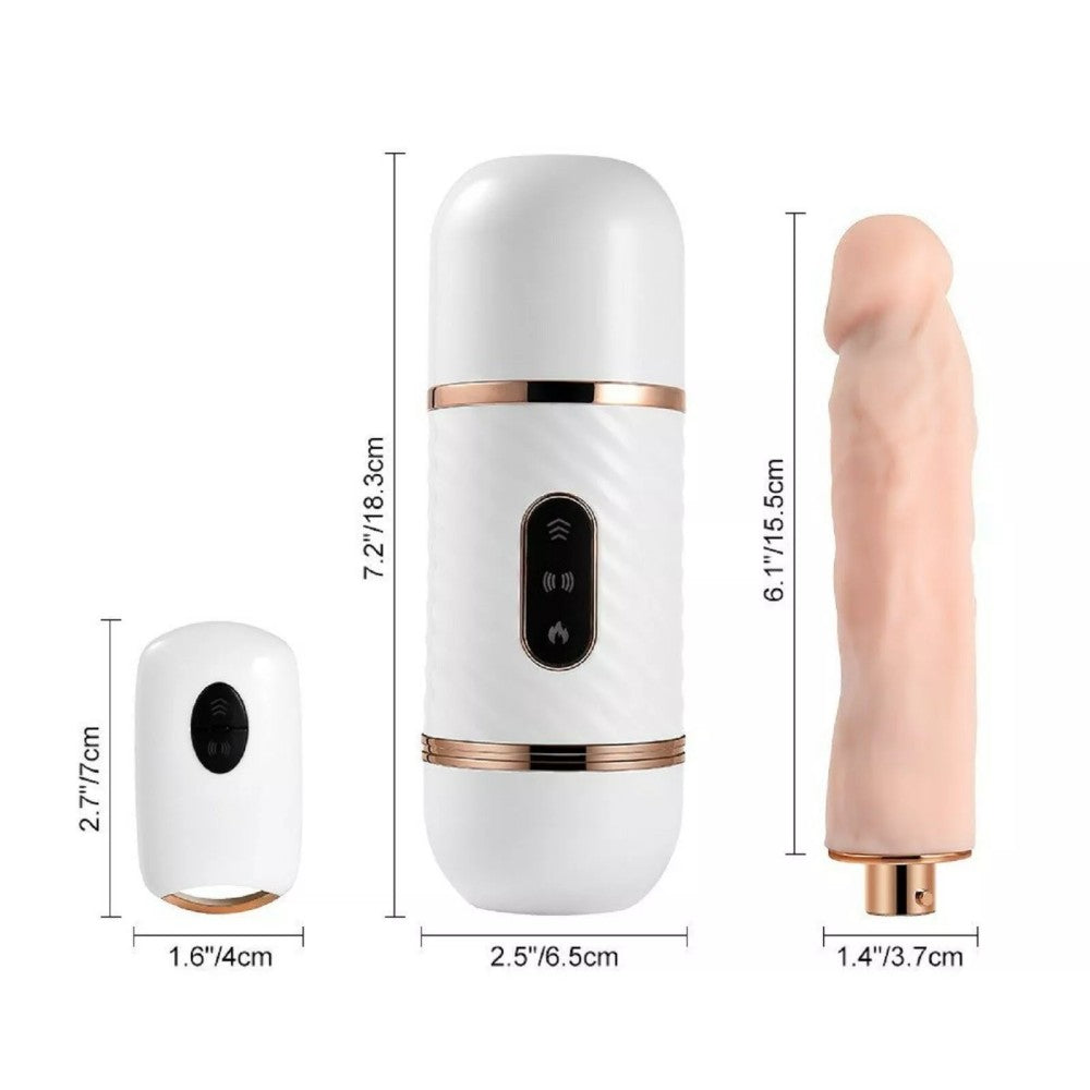 Dibe Cyclone Thrusting Uzaktan Kumandalı İleri Geri Hareketli Isıtmalı Seks Makinesi