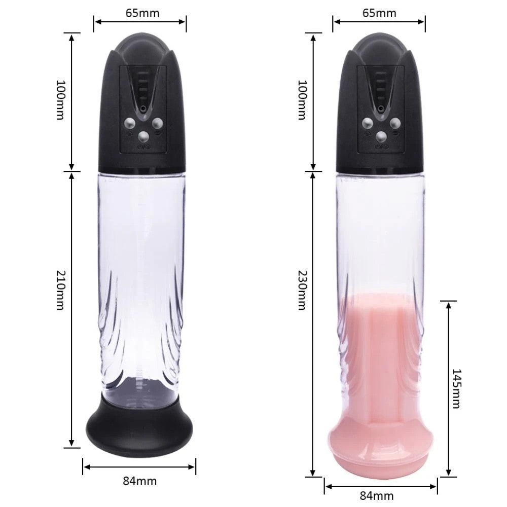 Canwin Think Bigger Suck Vacuum Vajina Başlıklı Otomatik Penis Pompası