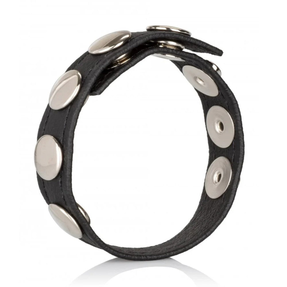 Calexotics Leather Multi-Snap Ring Deri Penis Halkası