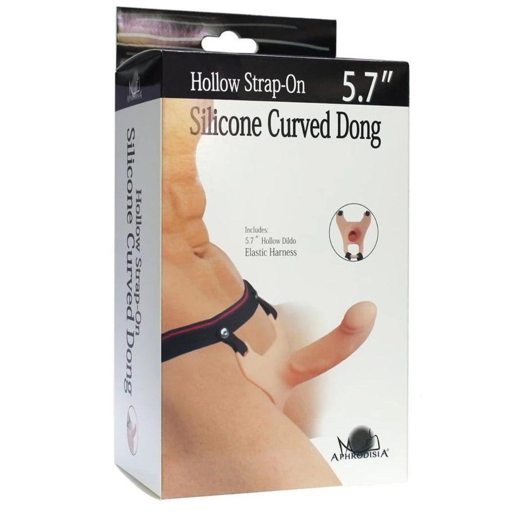 Aphrodisia Hollow Strap-On 14,5cm İçi Boş Belden Bağlamalı Strap-on-Brown