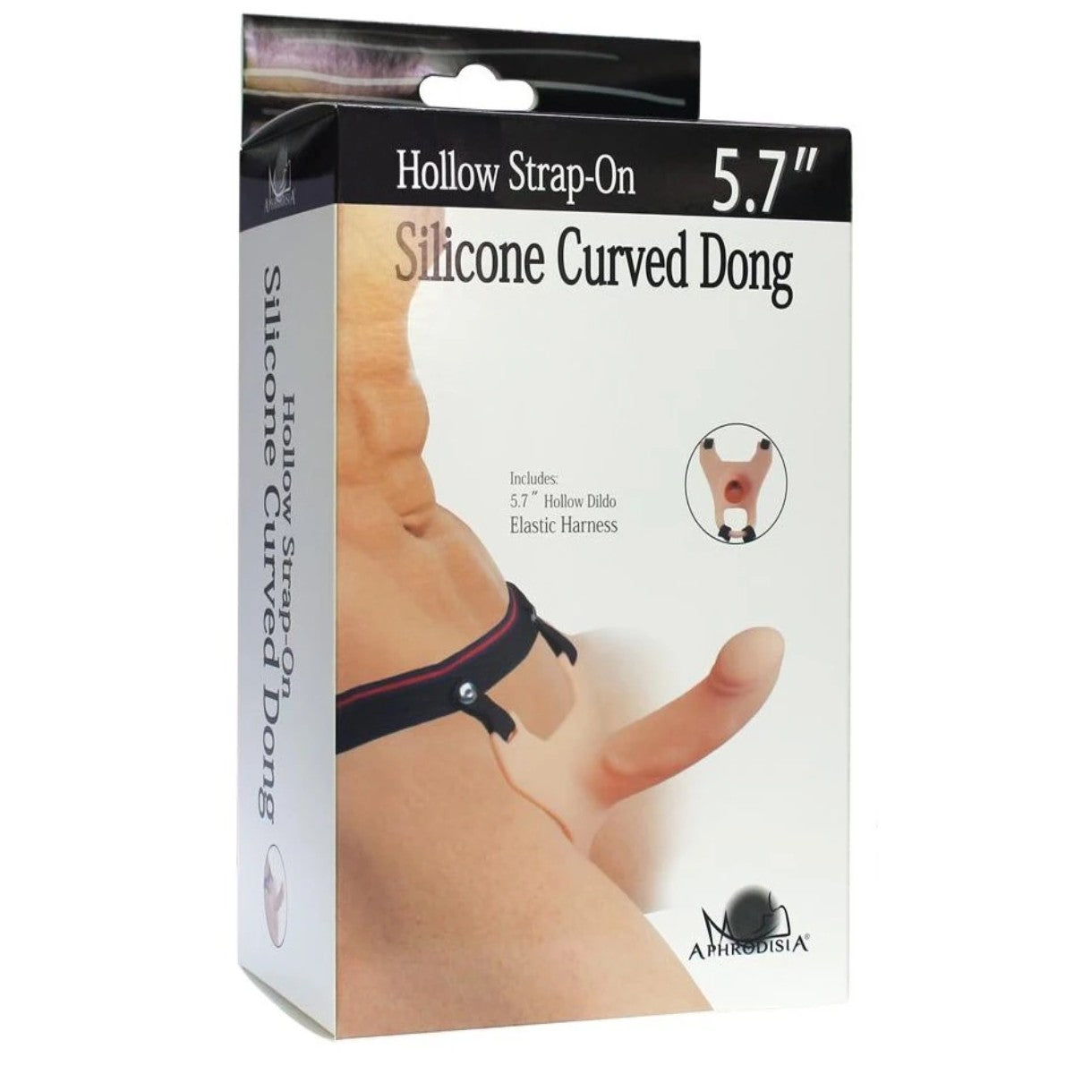 Aphrodisia Hollow Strap-On 14,5cm İçi Boş Belden Bağlamalı Strap-on-Brown