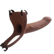 Aphrodisia Hollow Strap-On 14,5cm İçi Boş Belden Bağlamalı Strap-on-Brown