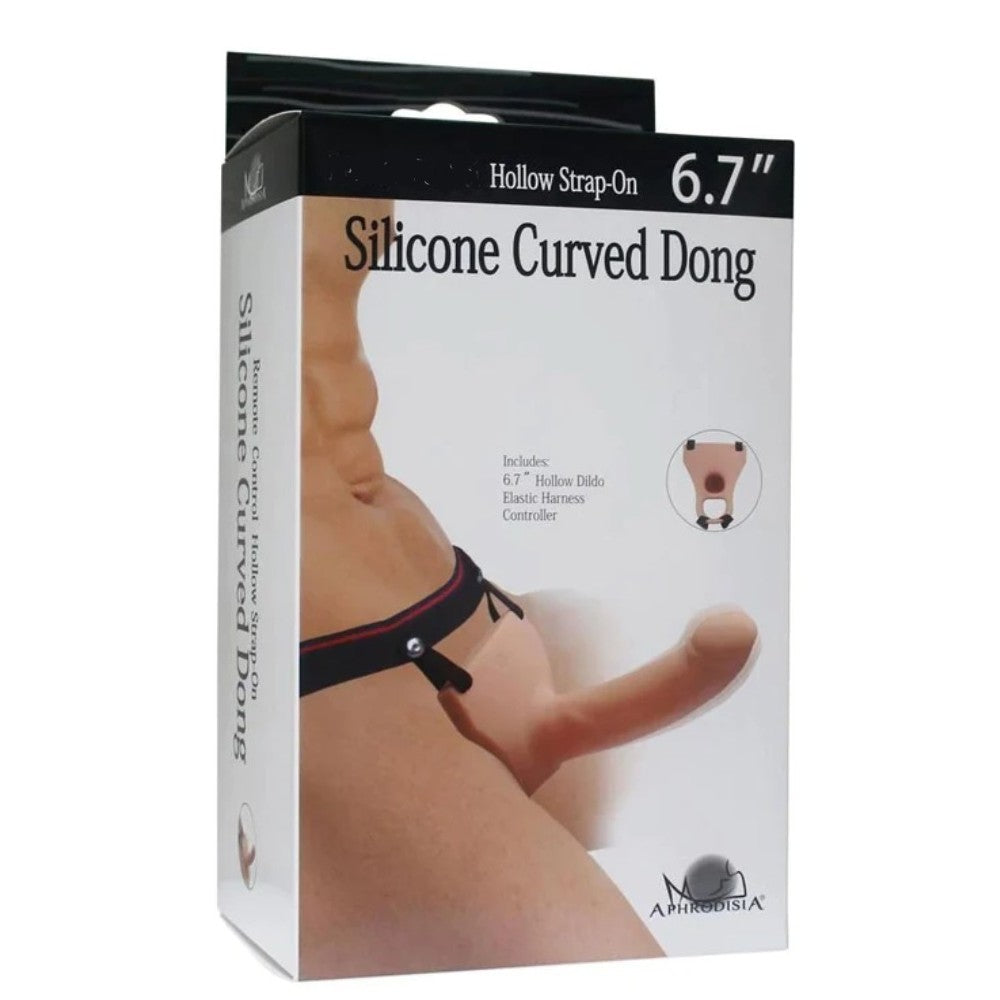 Aphrodisia Hollow Strap-On 17cm İçi Boş Belden Bağlamalı Strap-on-Brown