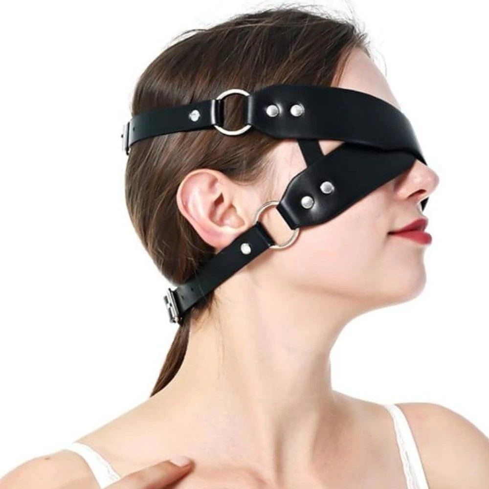 Fetish Fantasy Cross Mask Eye Position Deri Göz Maskesi