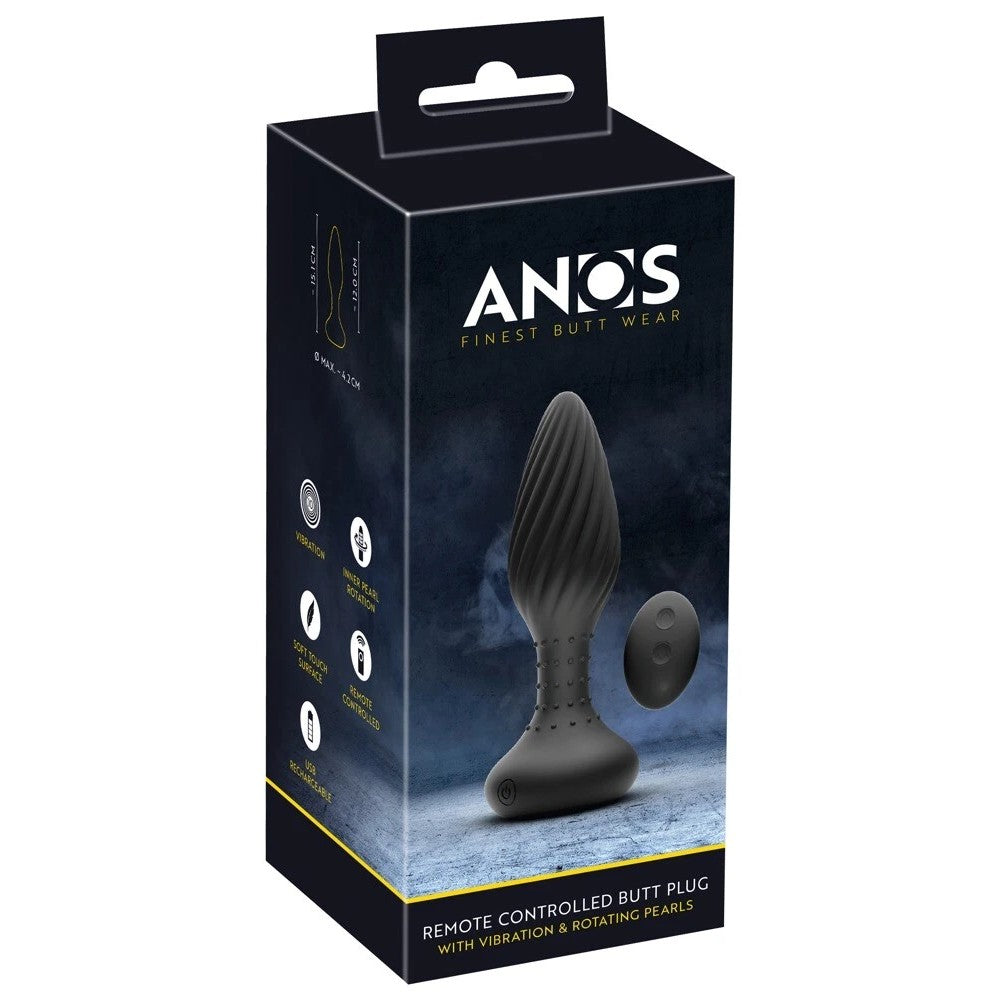 Anos Remote Controlled Butt Plug Uzaktan Kumandalı Titreşimli Anal Plug