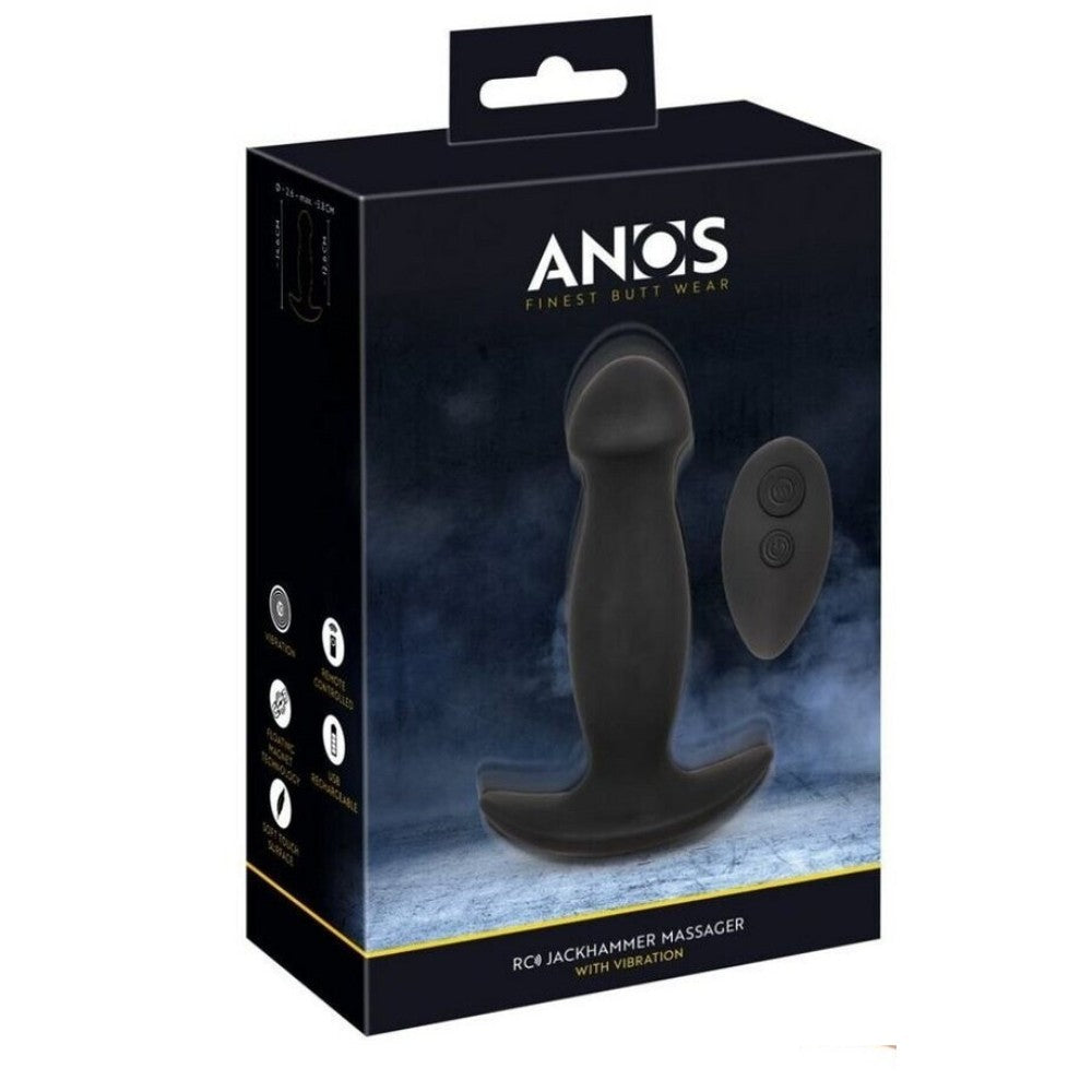 Anos RC JackHammer Anal Massager Uzaktan Kumandalı Titreşimli Anal Vibratör