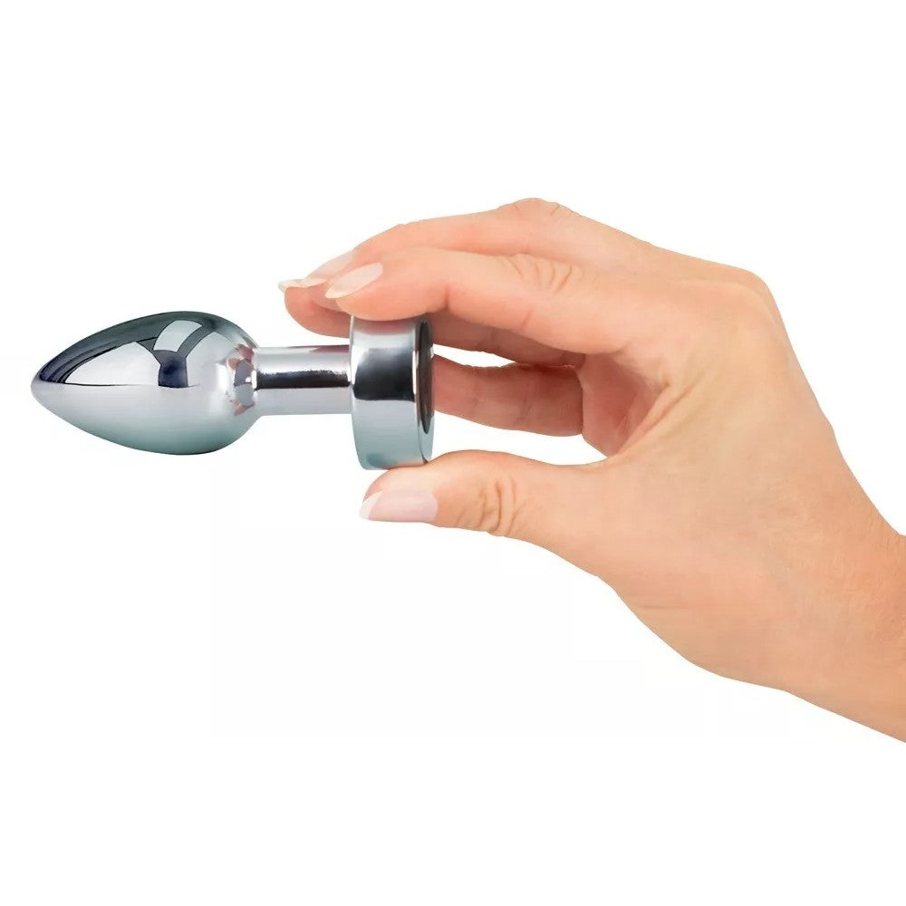 Anos Heavy Metal Butt Plug With Vibration Şarjlı Titreşimli Metal Anal Plug