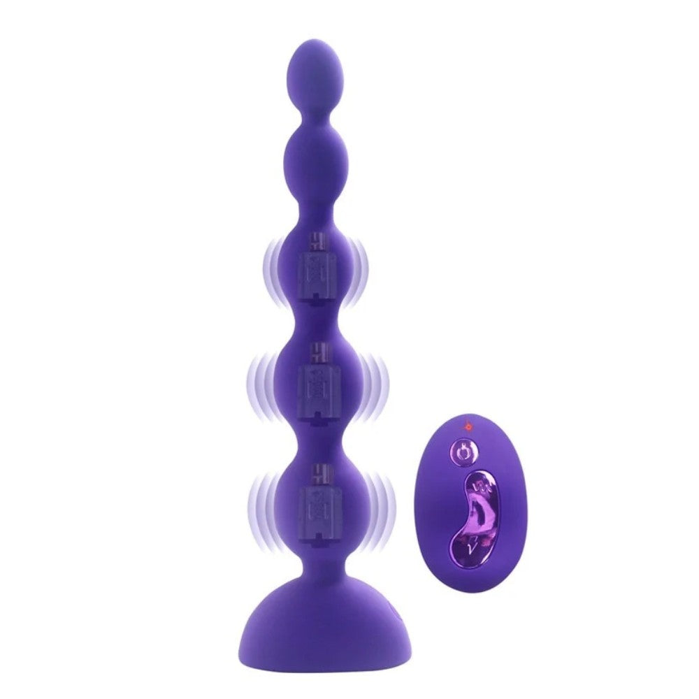 Aphrodisia Remote Control Vibrating Uzaktan Kumandalı 3 Motorlu Titreşimli Anal Plug Vibratör