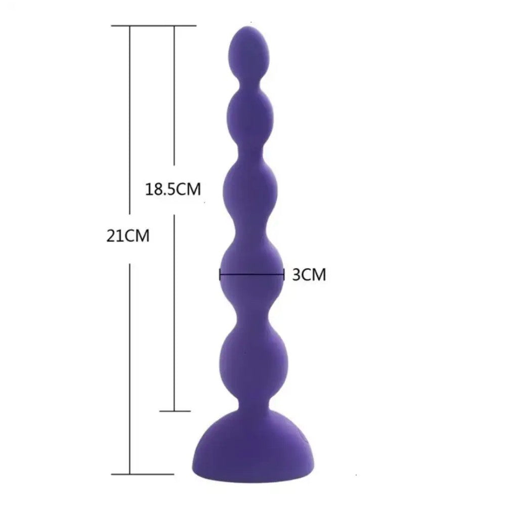 Aphrodisia Remote Control Vibrating Uzaktan Kumandalı 3 Motorlu Titreşimli Anal Plug Vibratör