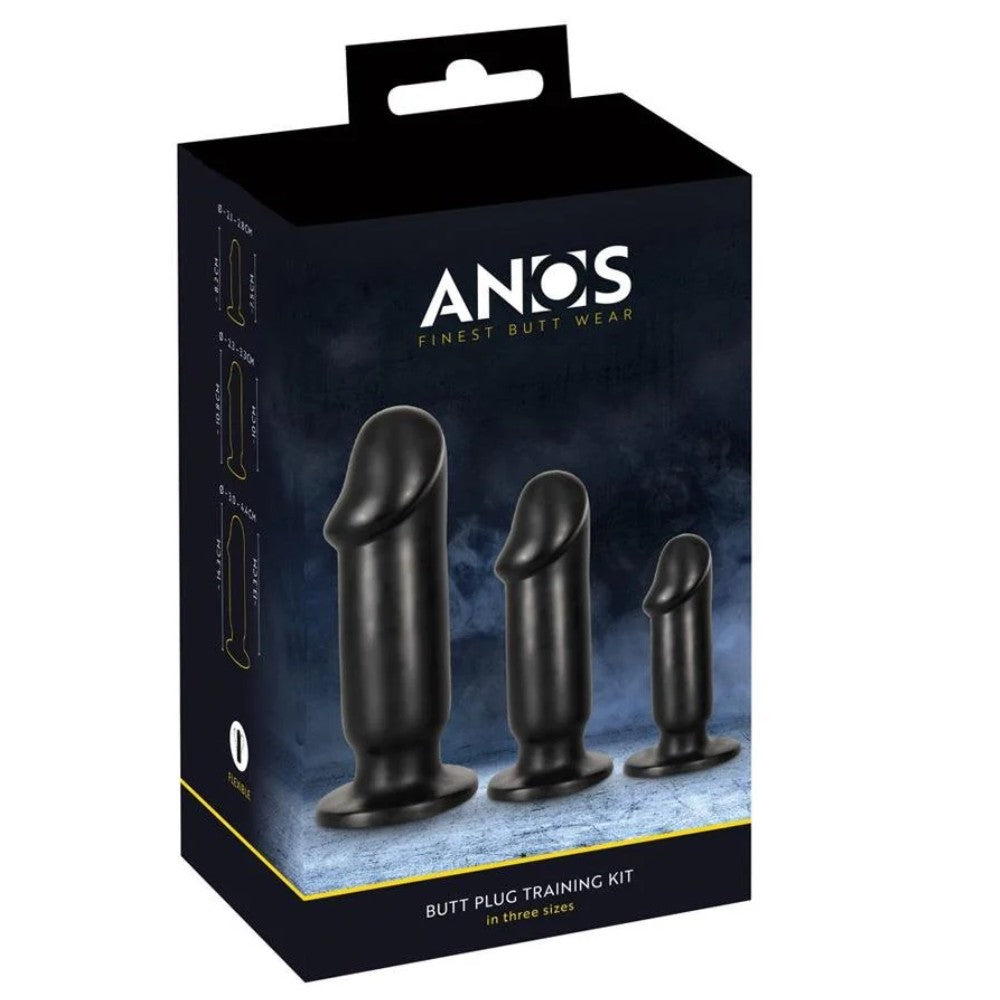 Anos Butt Plug Training Kit Anal Başlangıç Seti