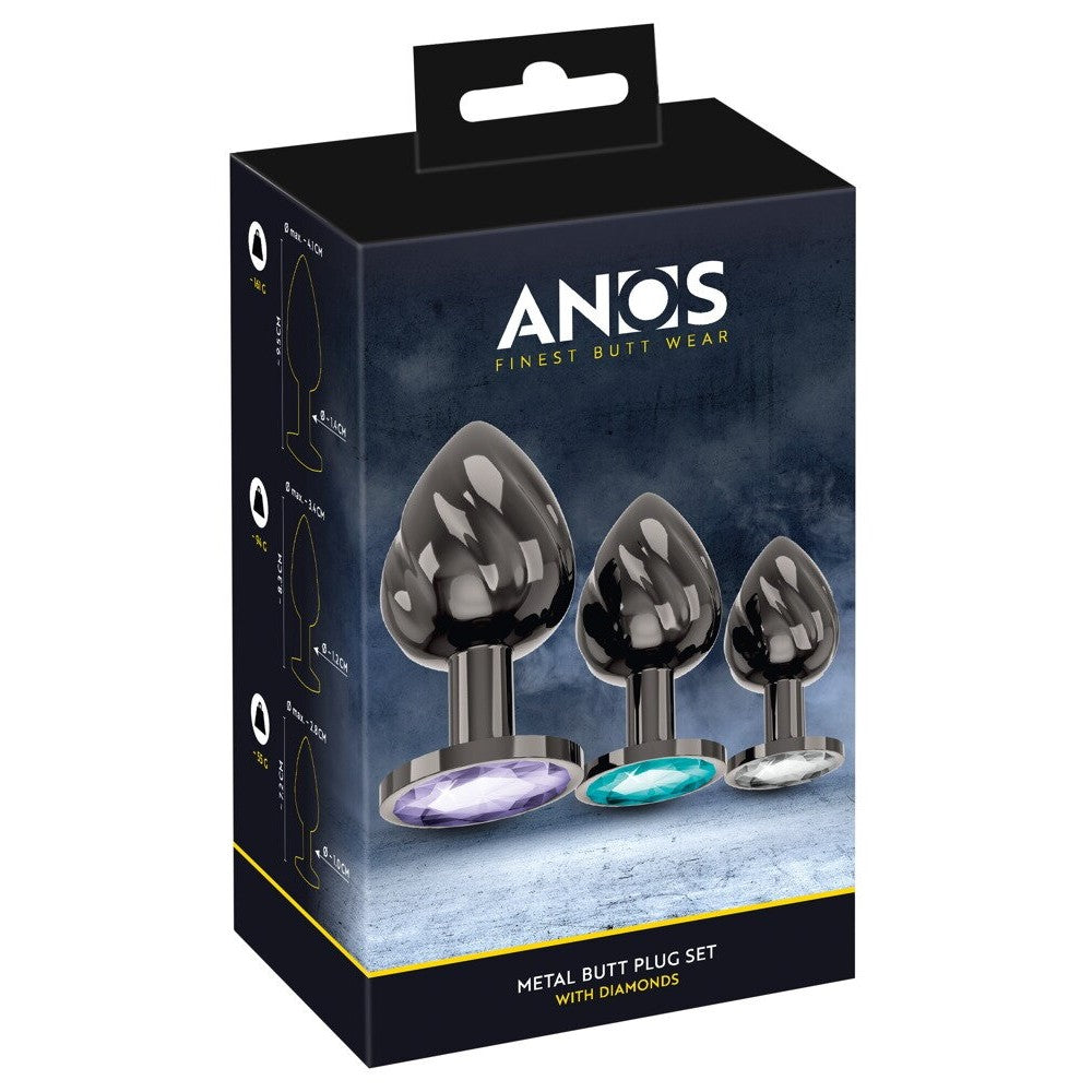 Anos Metal Butt Plug Set
