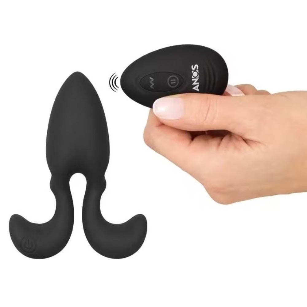 Anos RC Vibrating Butt Plug with Flexible Arms Uzaktan Kumandalı Titreşimli Anal Plug