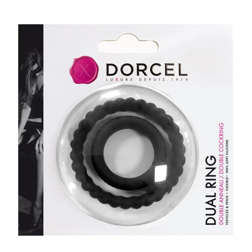 Dorcel Dual Ring Testis Destekli Silikon Penis Halkası