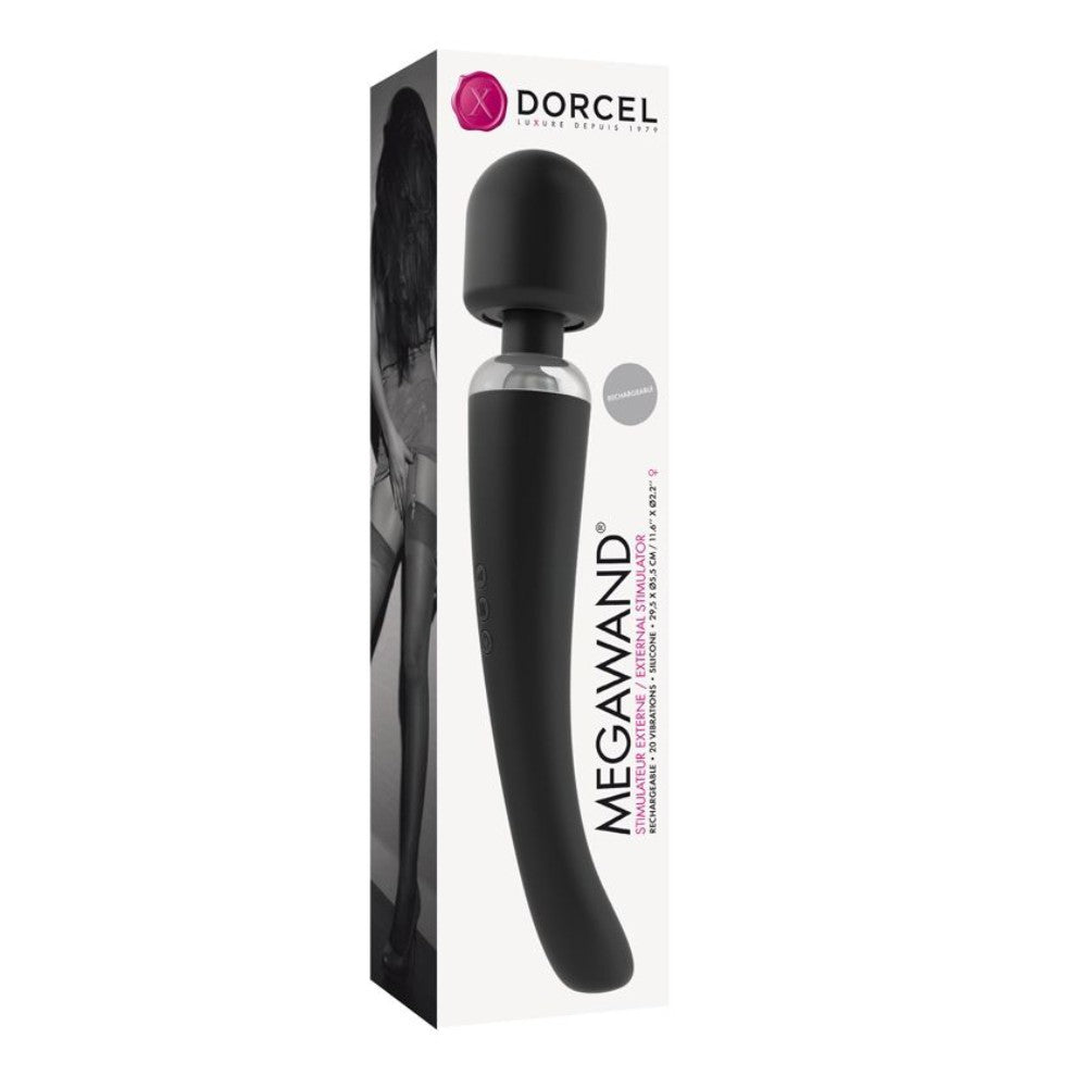 Dorcel Megawand 20 Modlu Ultra Güçlü Masaj Aleti Black