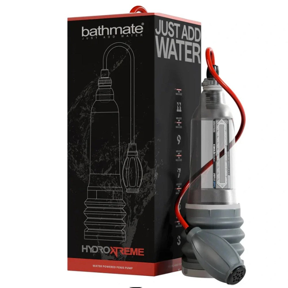 Orijinal Bathmate Hydro Xtreme 8 Penis Pump Sulu Penis Pompası Clear