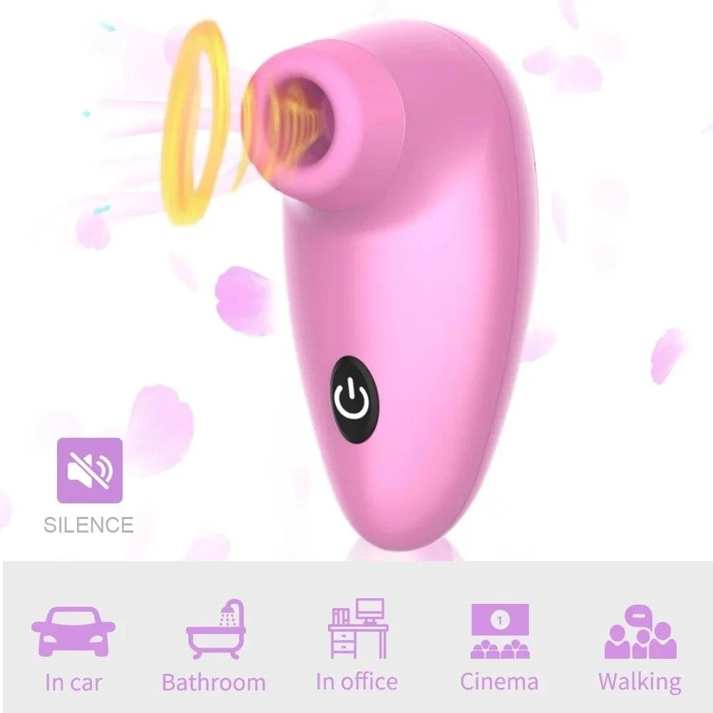 Dibe Sex Massager High Water G-Spot Emiş Güçlü Vibratör Pink